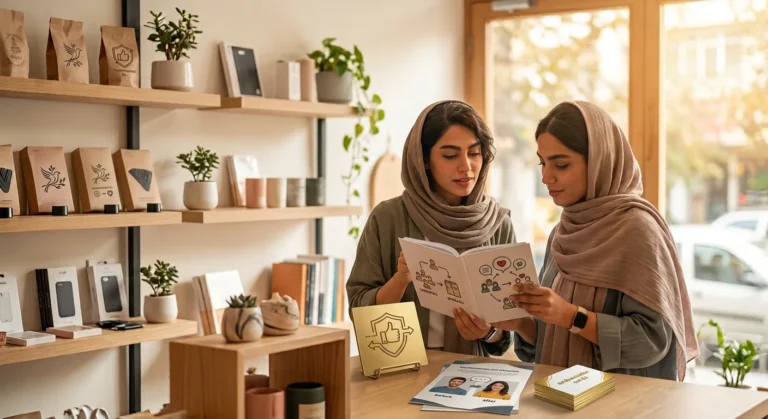 راهنمای تبدیل مشتری به بازاریاب وفادار برند با اصول تجربه مشتری و پاداش دوطرفه.